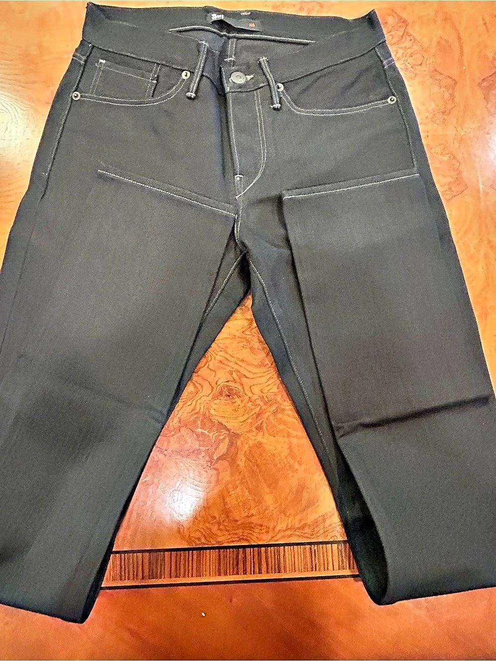 3x1 M3 Selvedge Slim Jean Black Waist 29